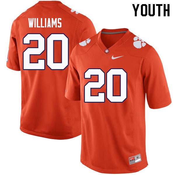 Youth #20 LeAnthony Williams Clemson Tigers College Football Jerseys Sale-Orange